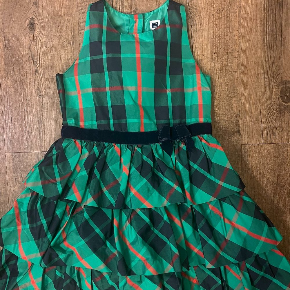 Janie and Jack Holiday Plaid Dress Size 5 EUC